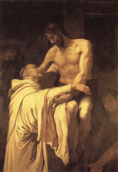 Christ Embracing St.Bernard